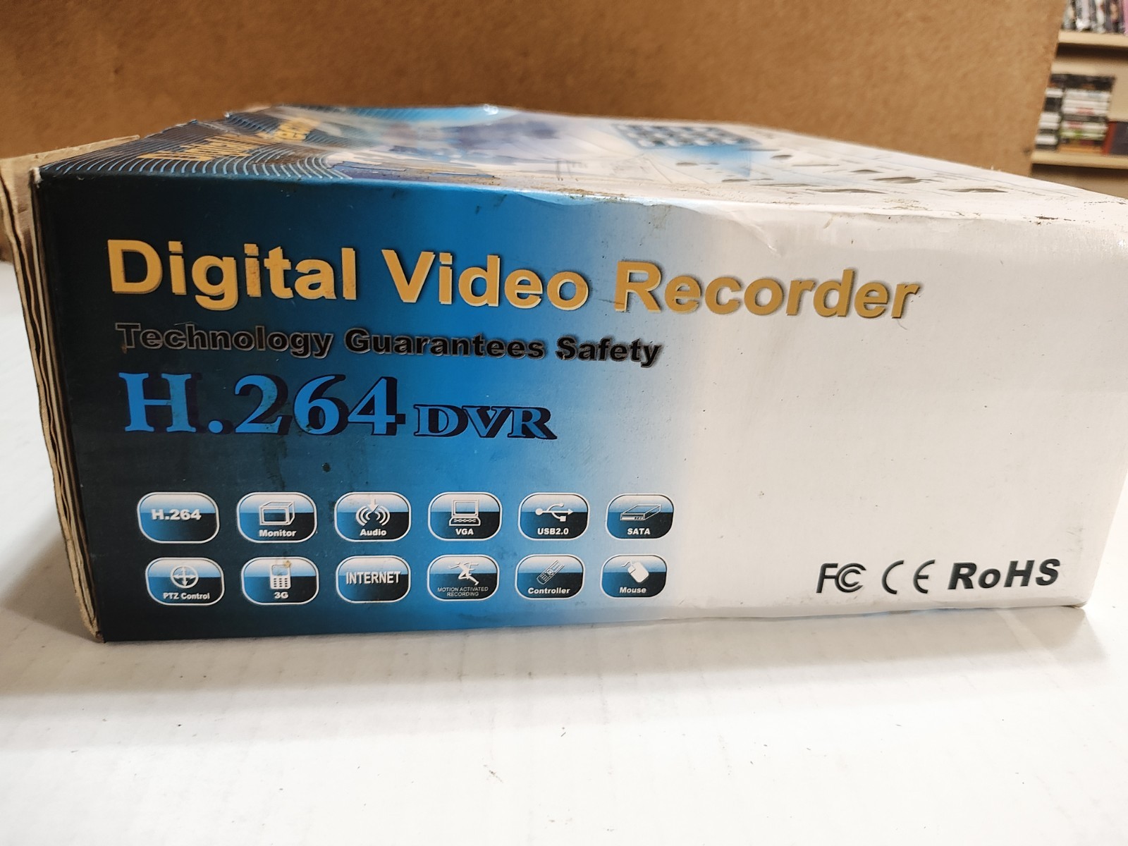 TIGERSECU 8-Channel H.264 DVR (Model TS-301D08-A) NEW IN BOX- NOS / PAL