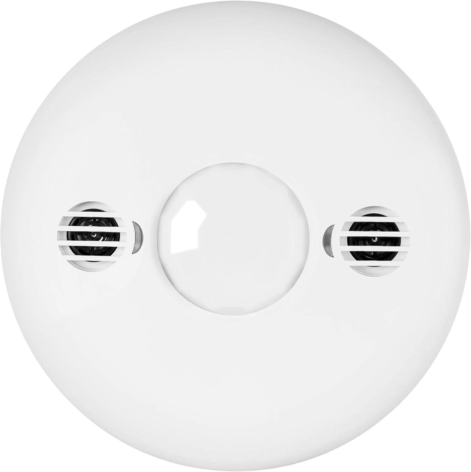 Dual Tech Ultrasonic & PIR Ceiling Sensor, 360° Coverage, 1,600 Sq Ft, White
