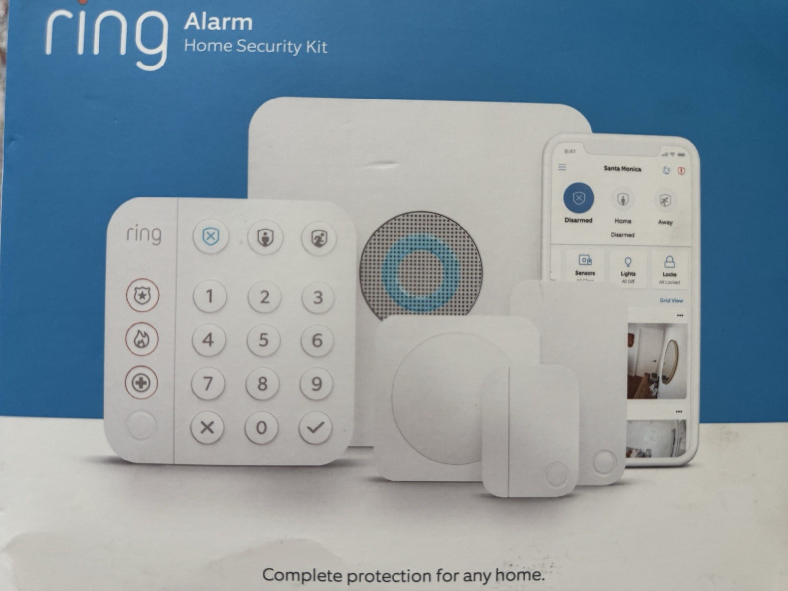 Ring Alarm Home Security Kit 4 piece kit (Contact sensor not included)