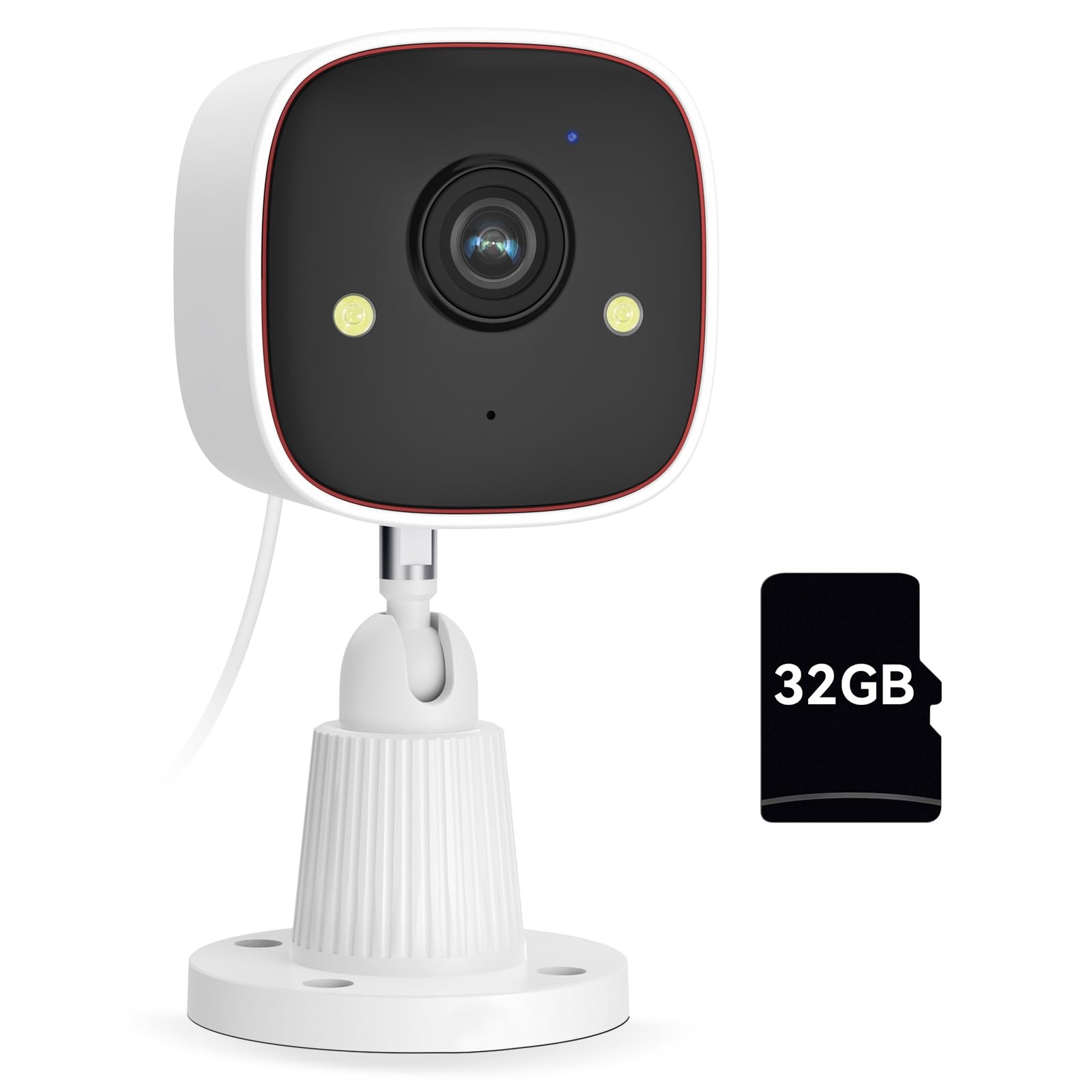 JENNOV With 32GB SD Card HD 3MP Camera WiFi Camcorder Security Cam For Home