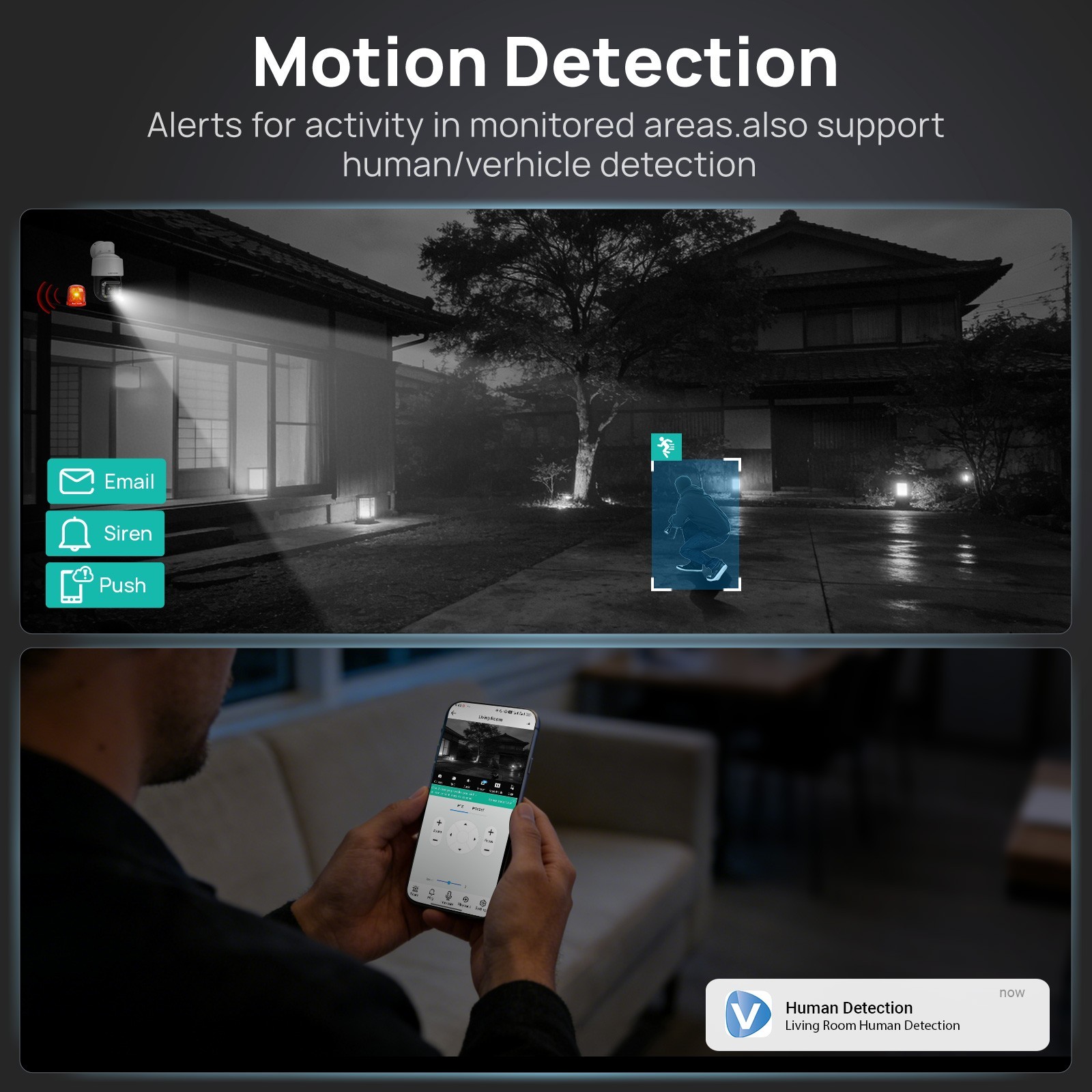 VIKYLIN 18X PTZ Camera Human Auto Tracking PoE Camera 8MP 2-Way Audio with Wiper