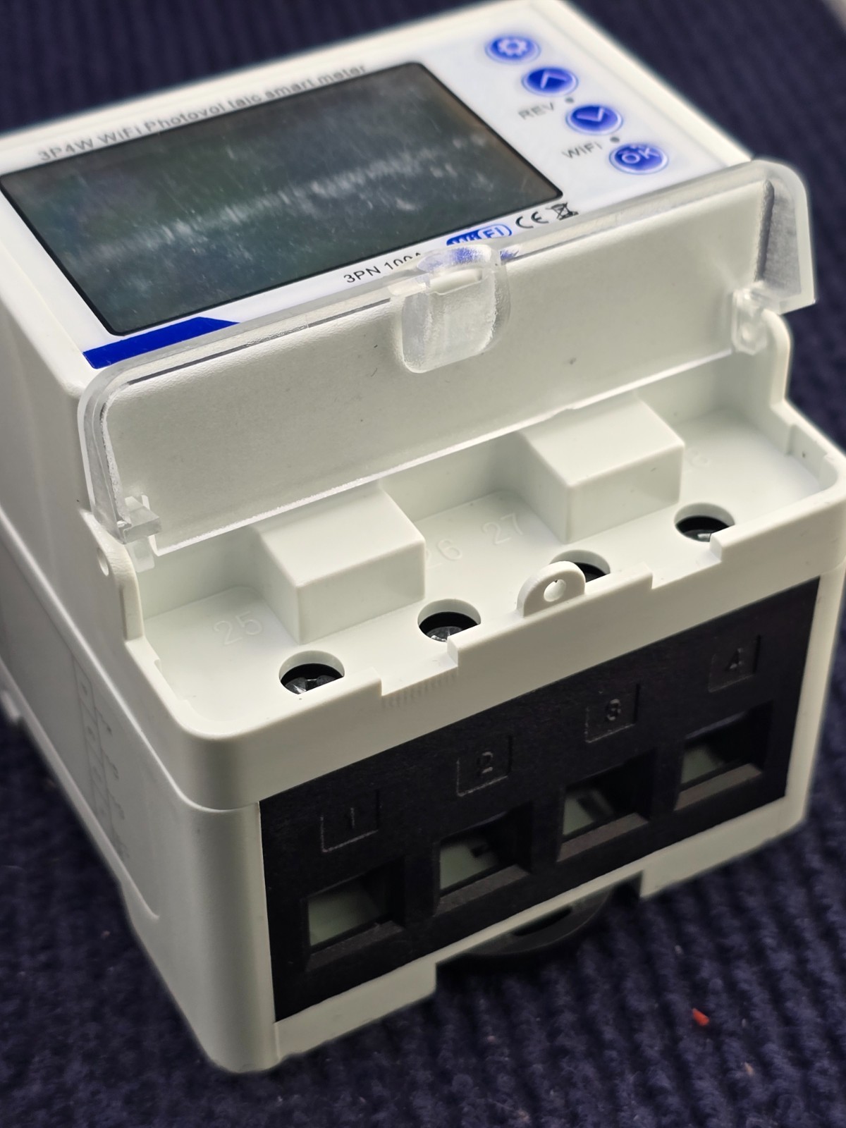 3P4W: WiFi Photovol taic Smart Meter For Tuya Bidirectional Metering Energy