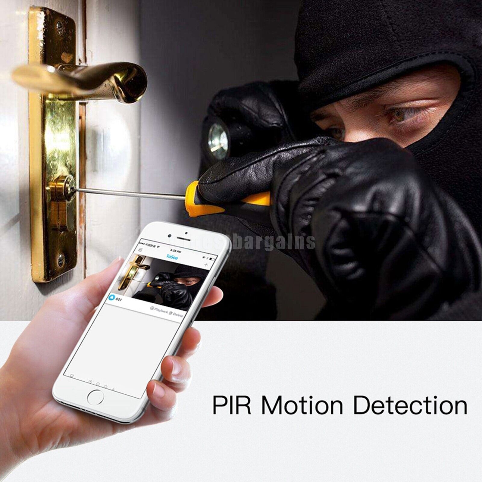 Wireless WiFi Video Doorbell Smart Phone Door Ring Intercom Security Camera Bell