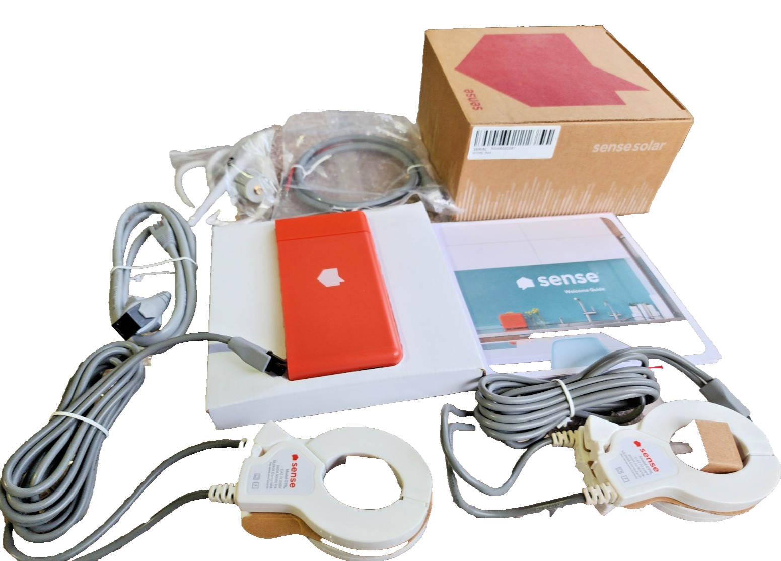 Sense SM3 Home Energy Monitor Model Track Electricity Usage w/CT Solar Clamps
