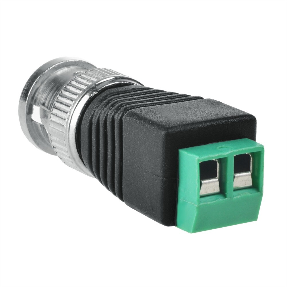10pcs Screw Terminal BNC Male Cat5 Cat6 cable to BNC Coax Connector for CCTV