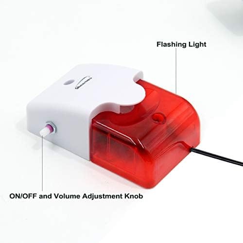 High / Low Water Level Sensor Detector Alarm 120 dB Red Strobe Siren, Adjusta…