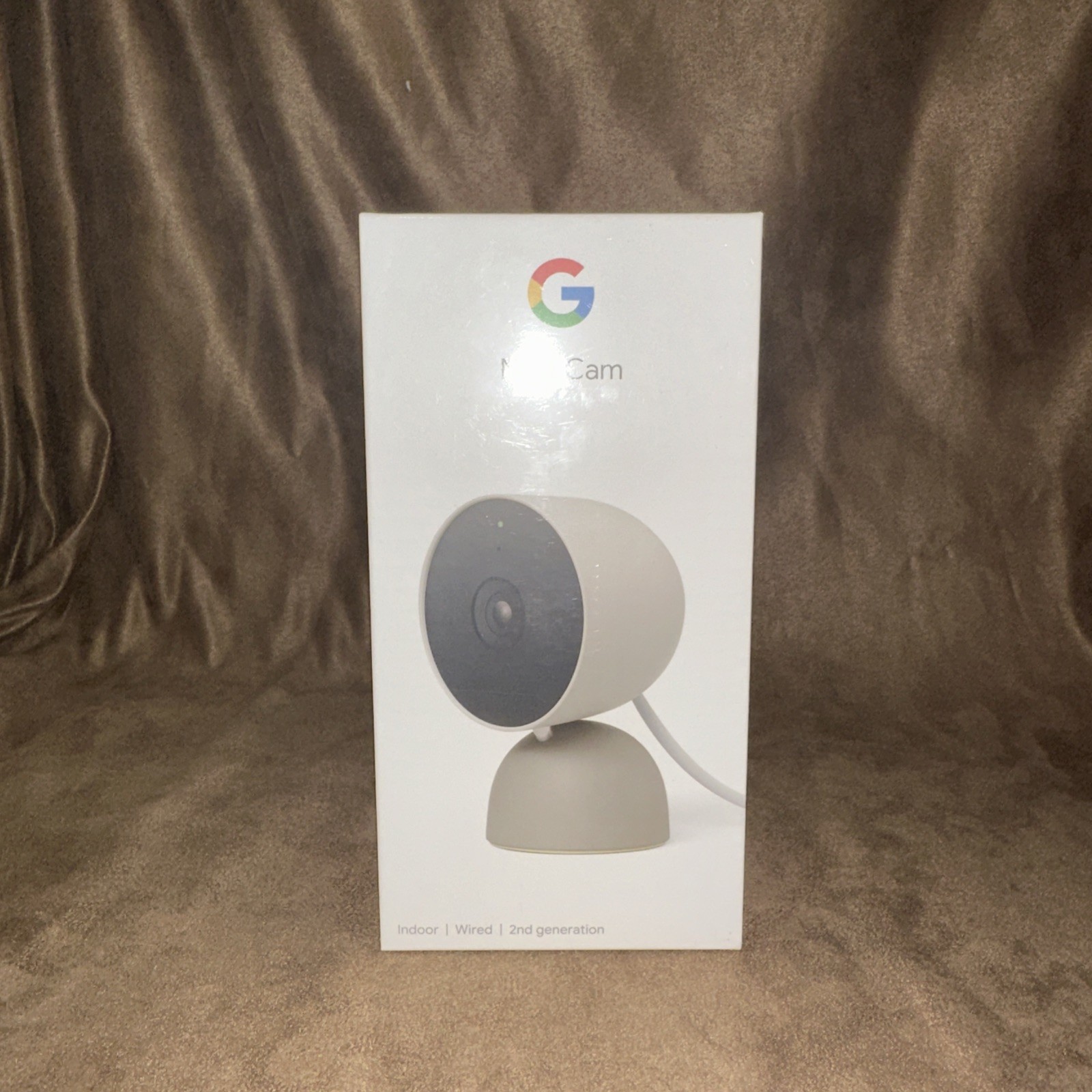 Google Nest Security Cam Indoor Wired 2nd Gen – Linen – GA03179-US- New