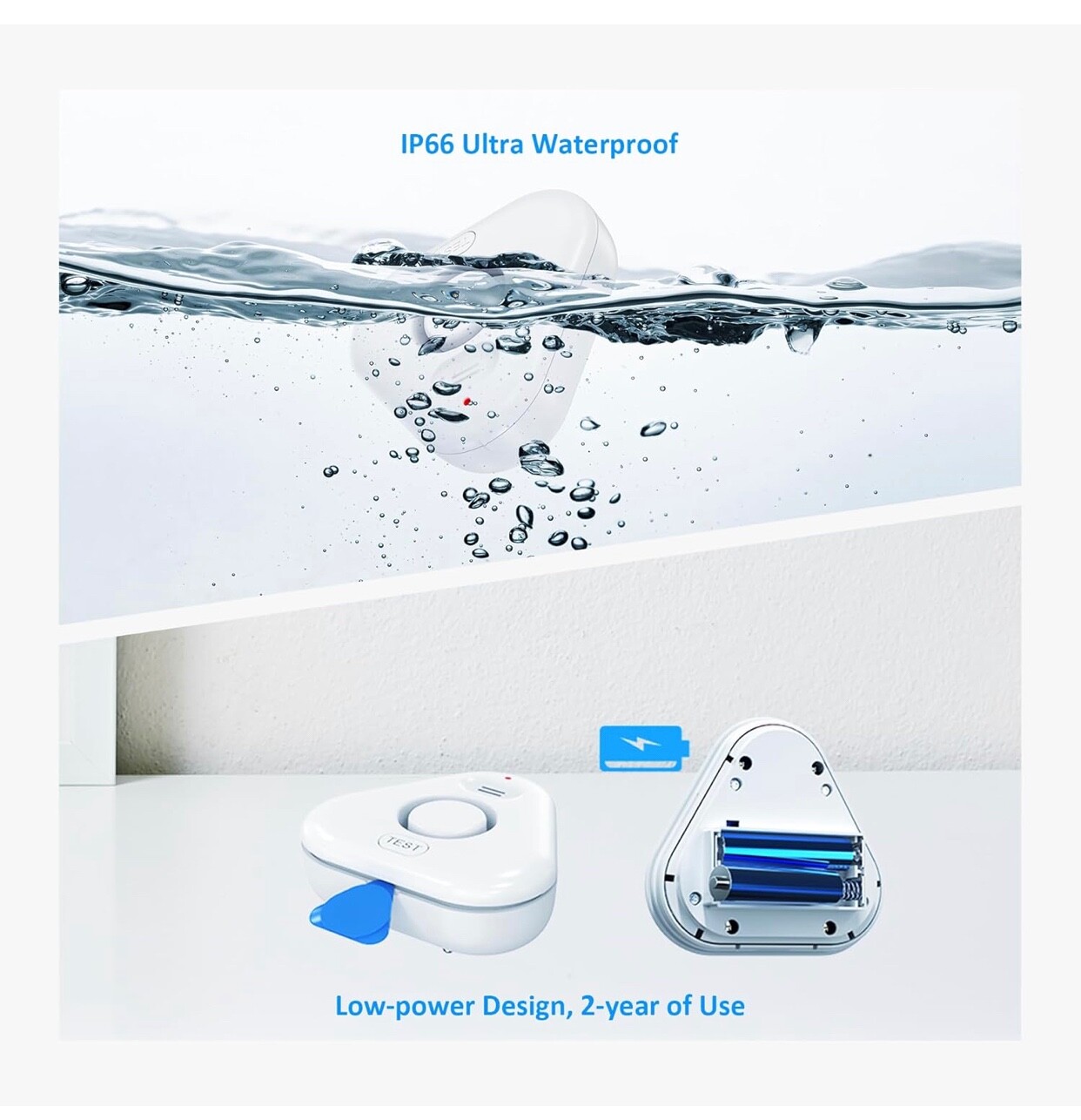 5+Pack+Water+Leak+Detectors+for+Home,+Stechro+4+Levels+Adjustable+Audio+0-120dB
