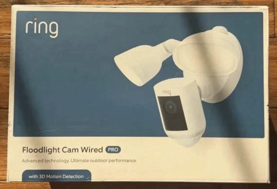 Floodlight Cam Wired Pro – Smart Security Video Camera with 2 LED Lights, Dual B