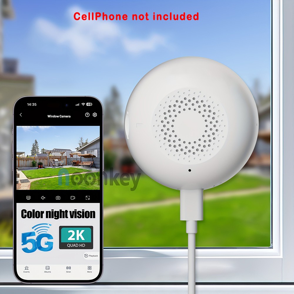 Premium Reliable AI Motion Detection Window Camera fits Pet Owners,Home Security