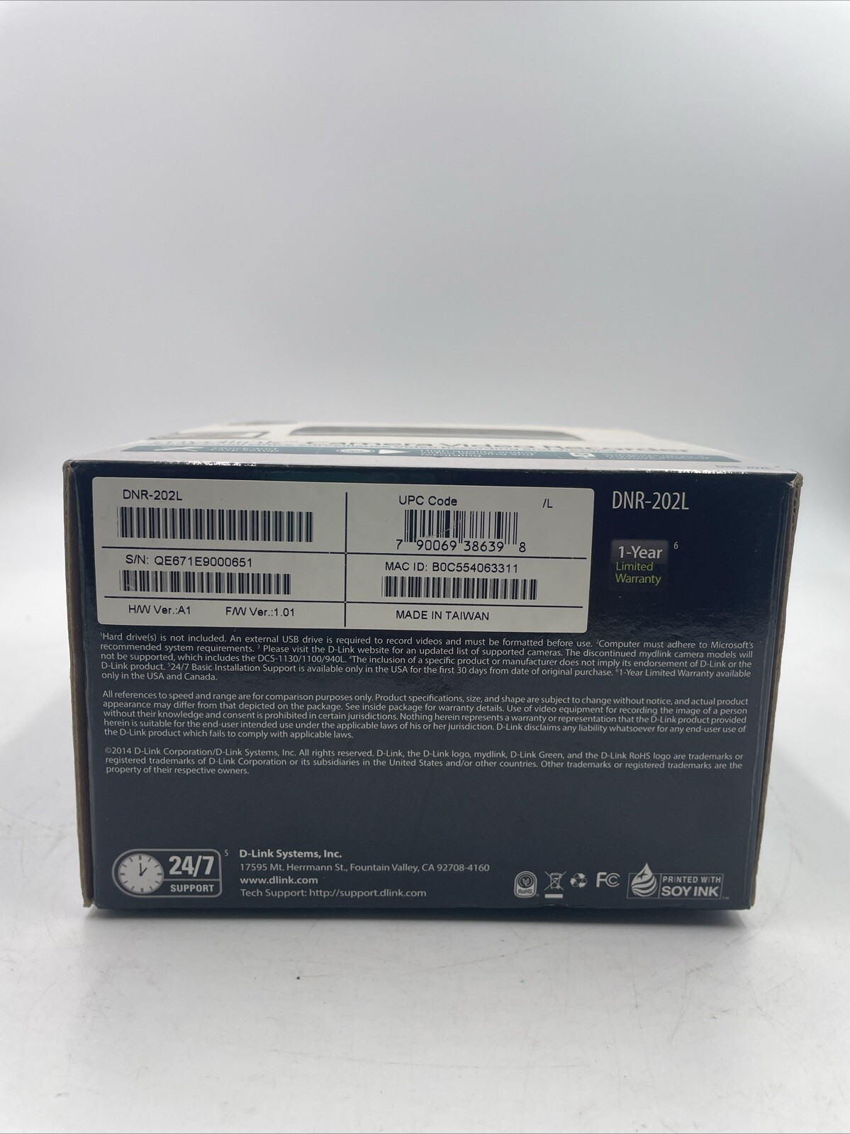 DNR-202L D-Link Camera Video Recorder mydlink-Enabled Wi-Fi Cloud Hub