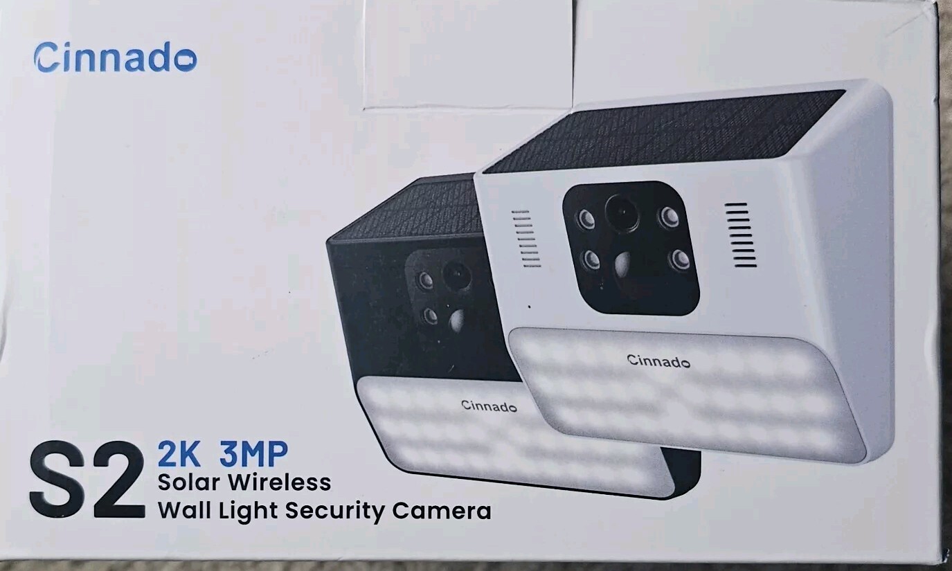 Outdoor Camera Wireless-2K Solar Wall Light Cameras for Home Security