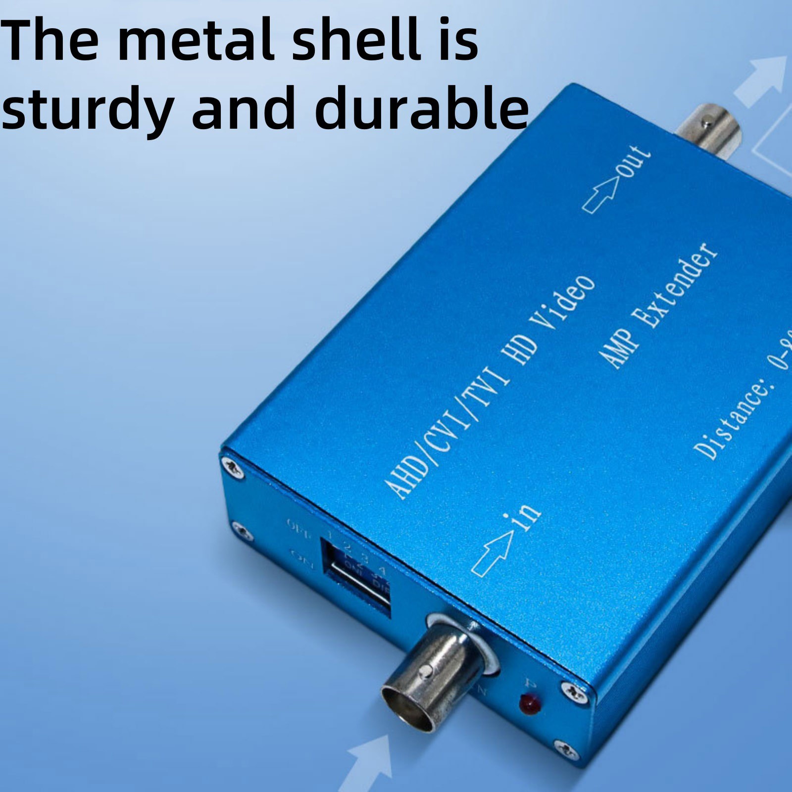 Coaxial Cable AHD/TVI/CVI/CVBS 1080P Video Amplifier 0-800 Meters Transmission