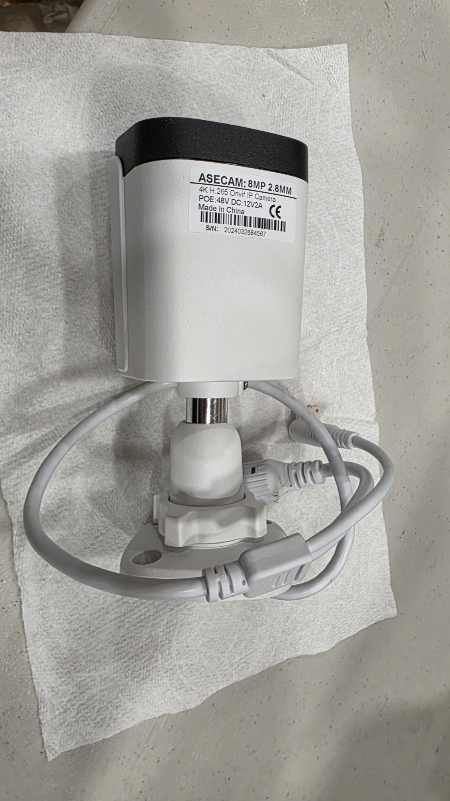 4K 8MP IP Camera Audio Outdoor POE H.265 Onvif Home Camera POE 48V DC 12V2A