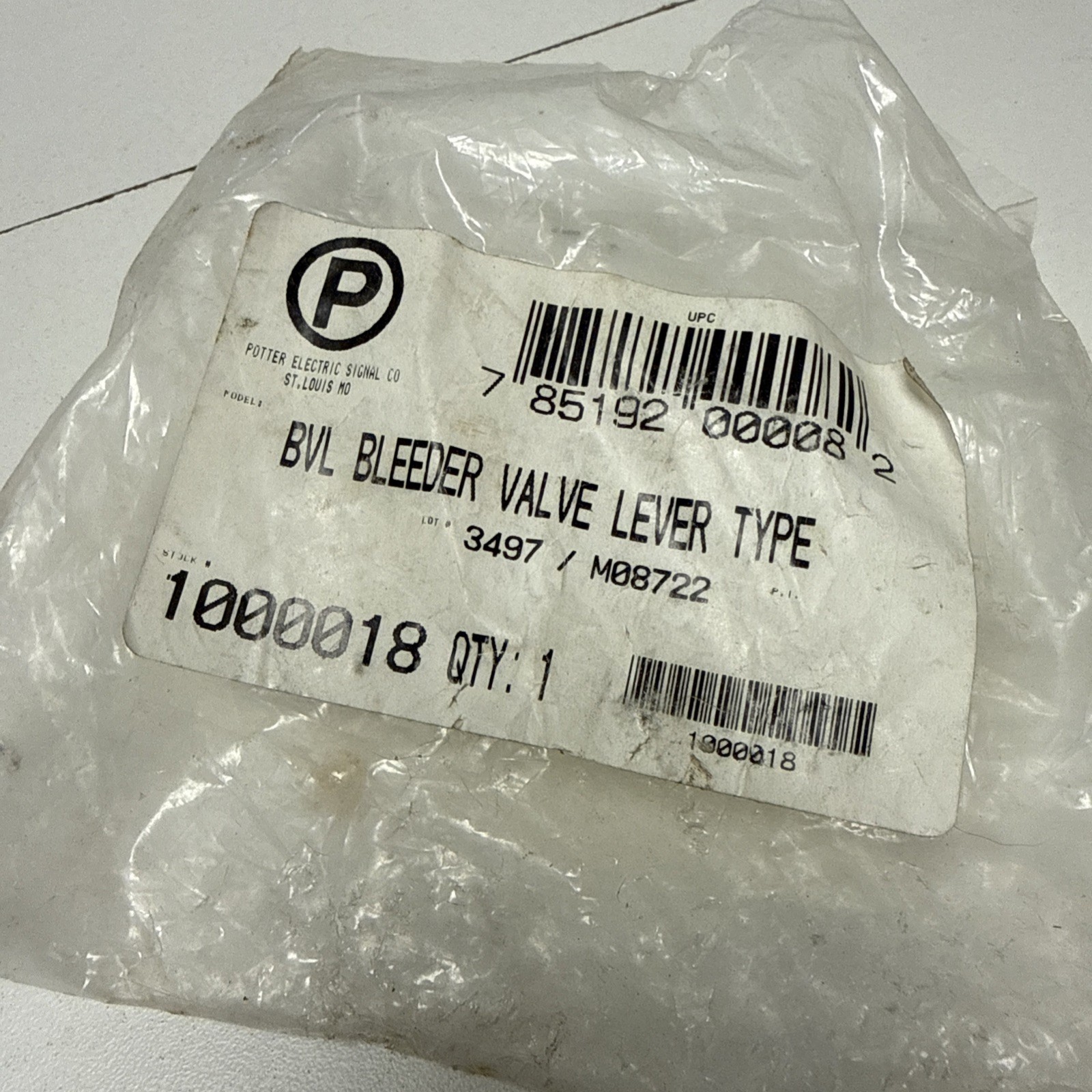 Potter Electric BVL Bleeder Valve Lever Type 1/2″ 1000018