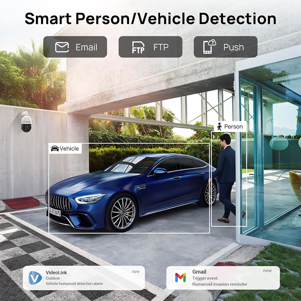 VIKYLIN 8MP 4K IR PTZ Camera Humen Auto Tracking 18X 25X 40X Zoom Optional CCTV