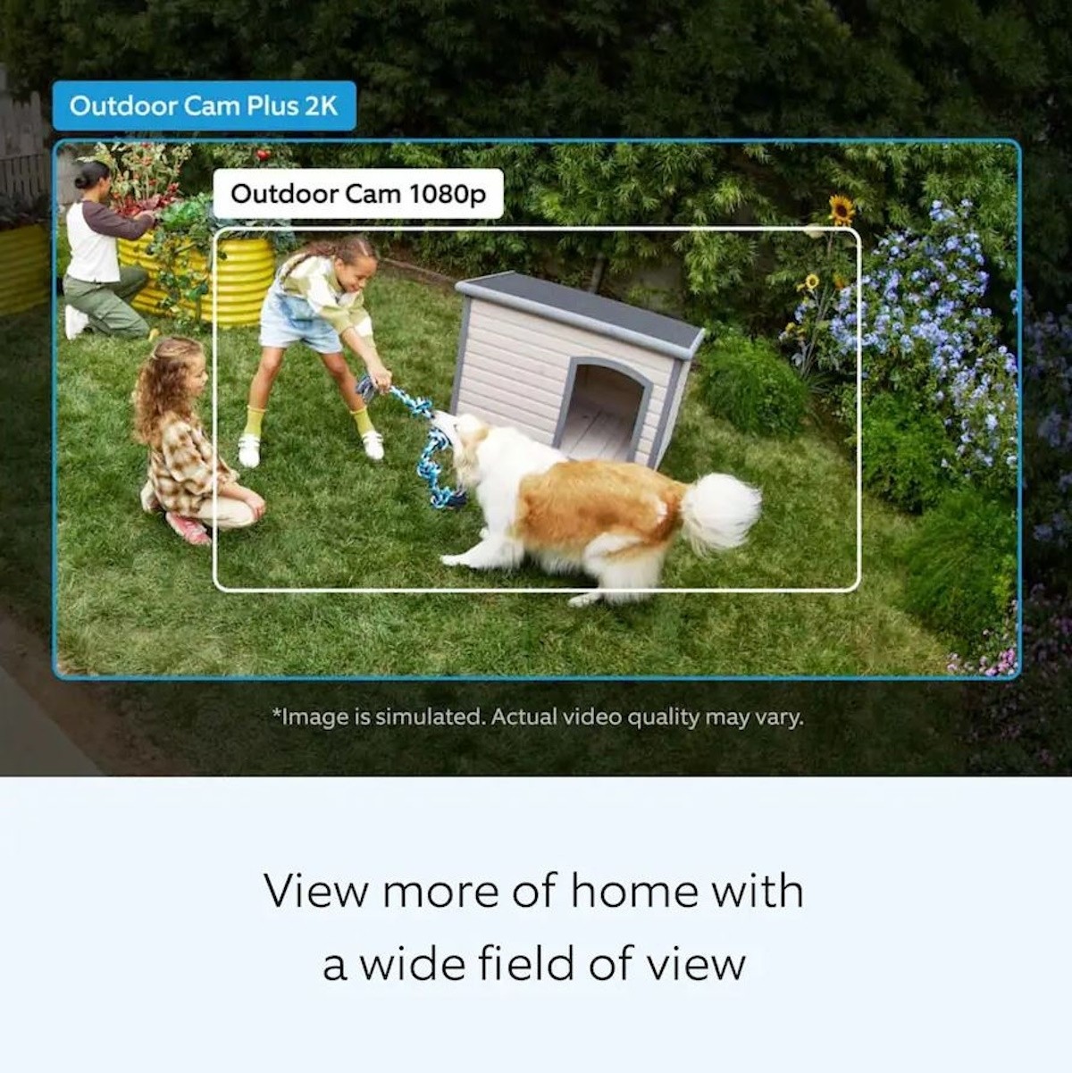 Ring Outdoor Cam Plus, Battery with 2K Video and Ring Vision, Low-Light Sight, a