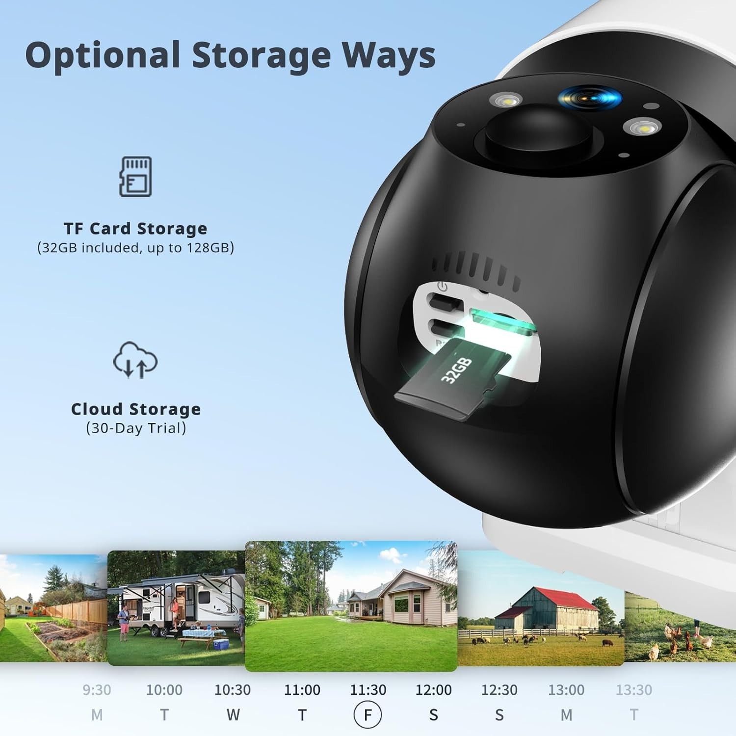 Solar Camera Security Outdoor – 100% Wire-Free Security Cameras Wireless Outdoor