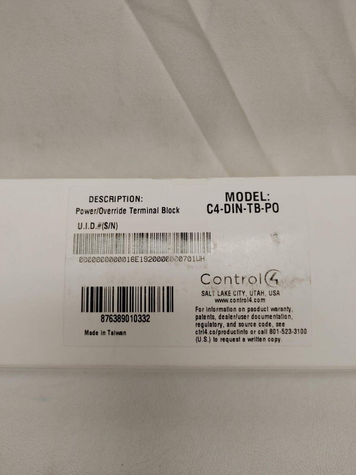 Control 4 C4-DIN-TB-PO/NEW/OPEN BOX