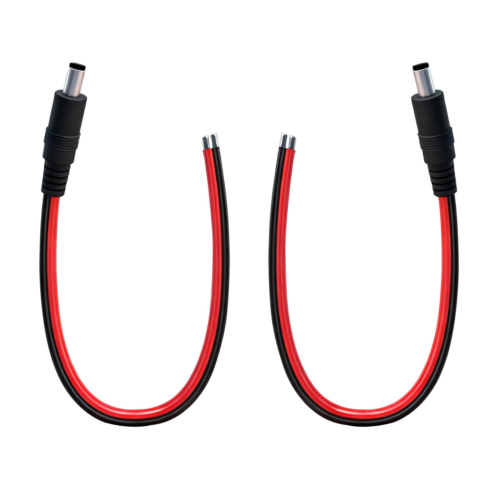 0.8FT 5.5mmx2.5mm Pigtail Cable Male 14AWG DC Maintenance Cable DC 5525 Conne…