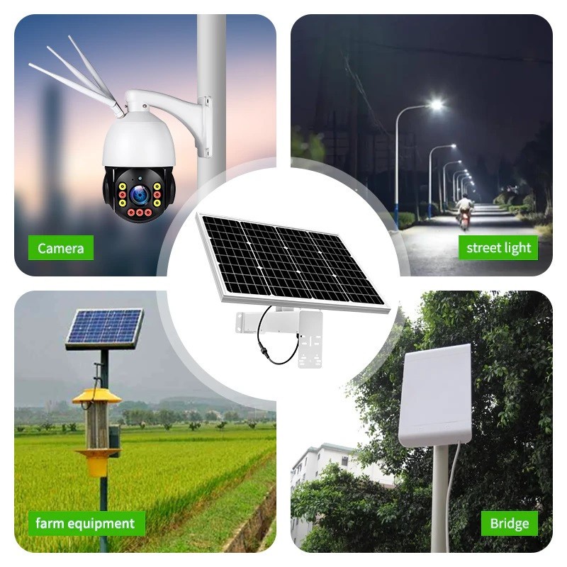 40W Solar Panel Charging Kit w/ 40A Battery 12VDC 2.5A Output