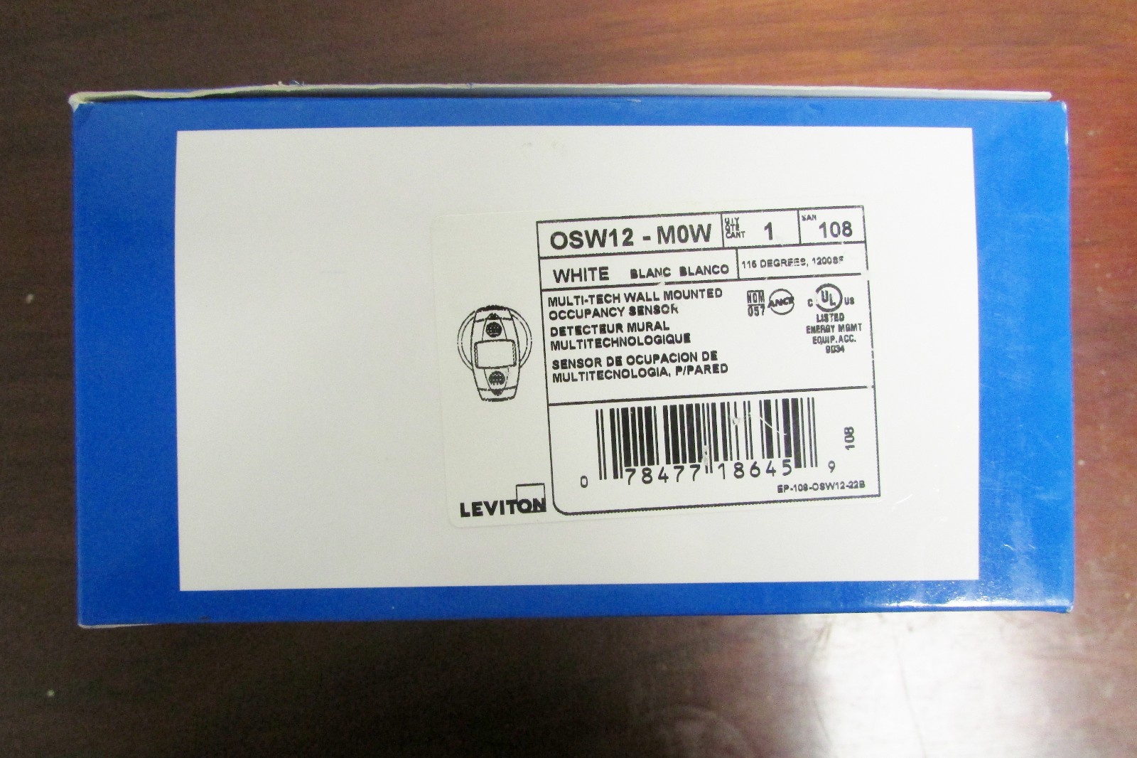 LEVITON 30 Second-30 Minute Motion Sensor Detector OSW12 M0W