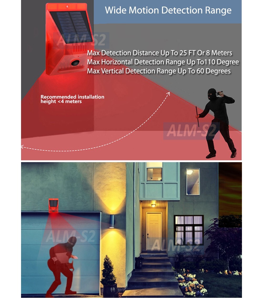 Solar-Powered Motion Alarm With Remote