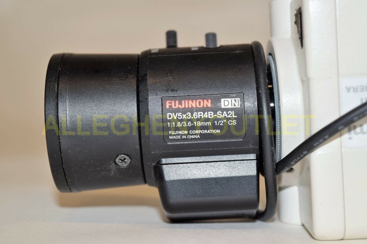 IKEGAMI B/W CCTV SUPER CUBE CAMERA MODEL ICD-49 WITH FUJINON DN LENS