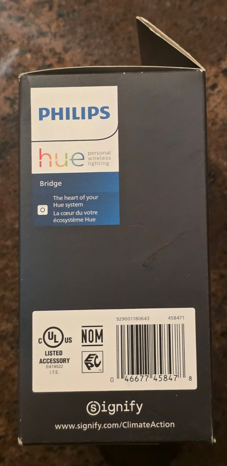 Philips Hue 458471 Gen 2 Smart Home Bridge Lighting Control System Hub
