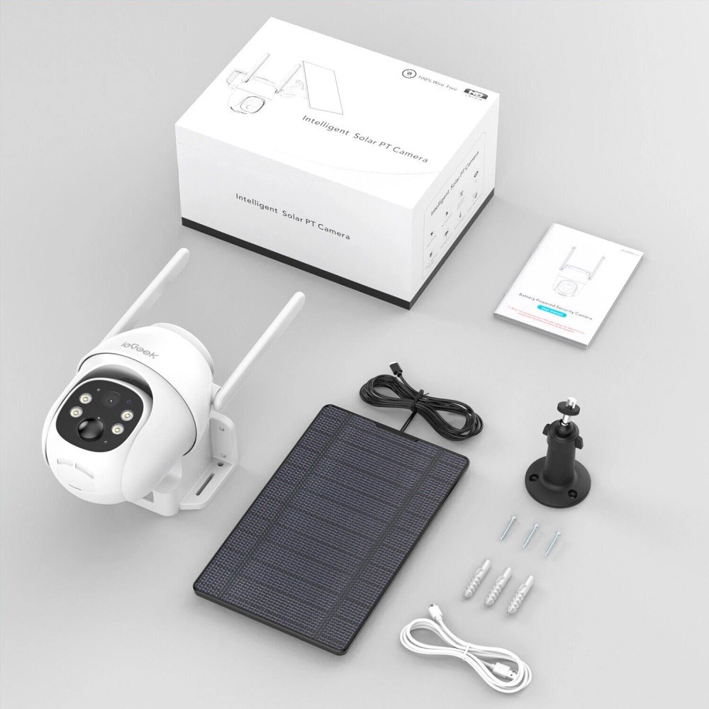 Outdoor 4G LTE Solar Security Camera Wireless Battery CCTV System NO WiFi Needed