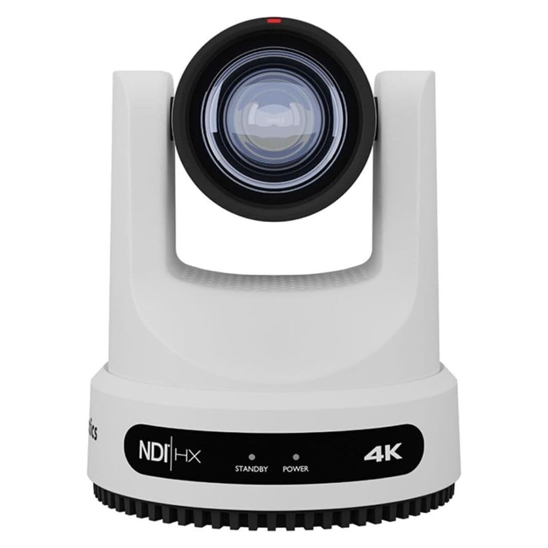 PTZOptics Move 4K 20X NDI|HX PTZ Camera- White (PT20X-4K-WH-G3)