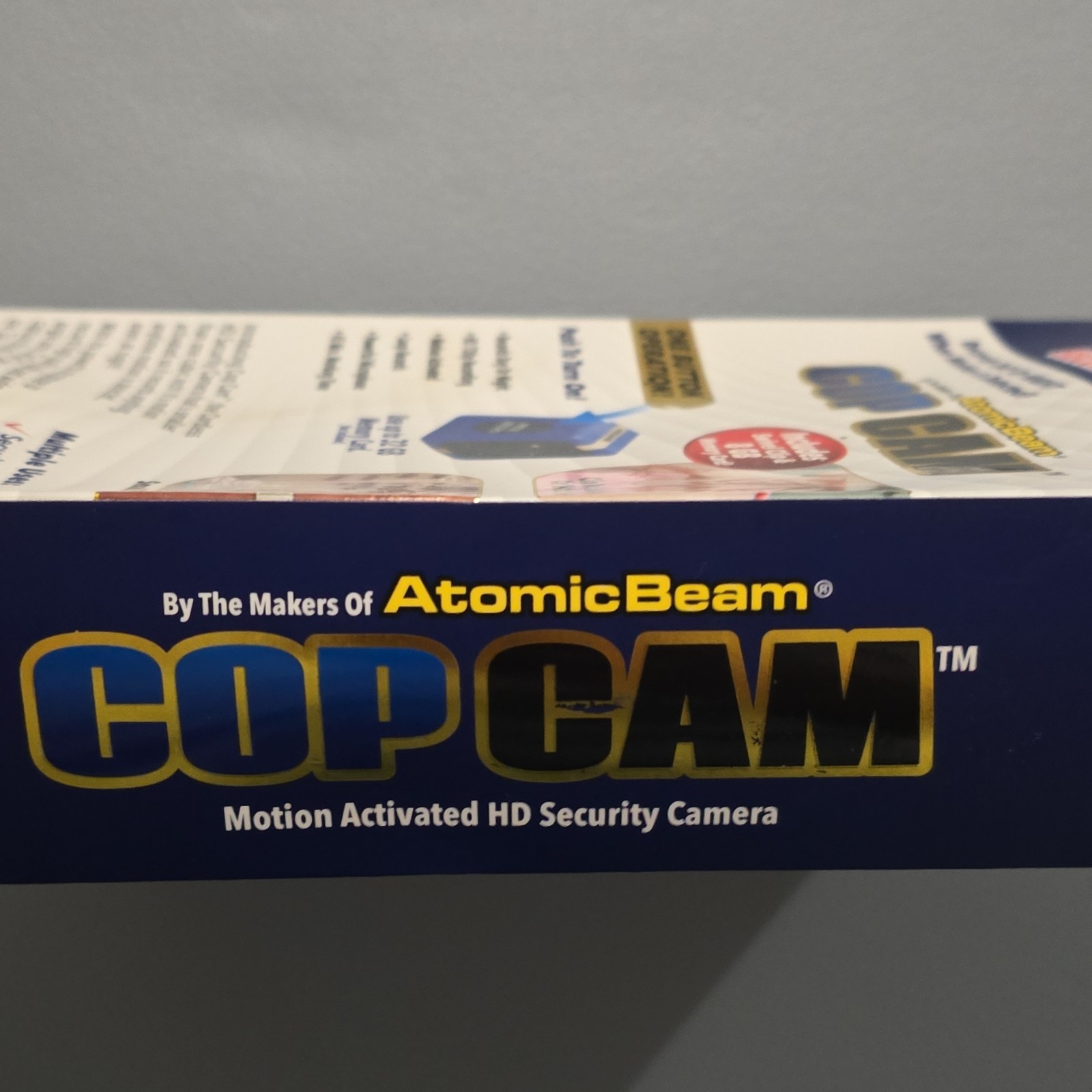Atomic Beam Cop Cam Motion Activated Night Vision Cube Camera 720p 8GB Blue/Bla…