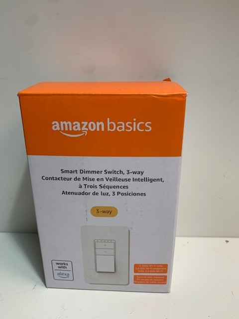 Smart Light Switch Amazon Basics Compatible With Alexa Only 3-Way