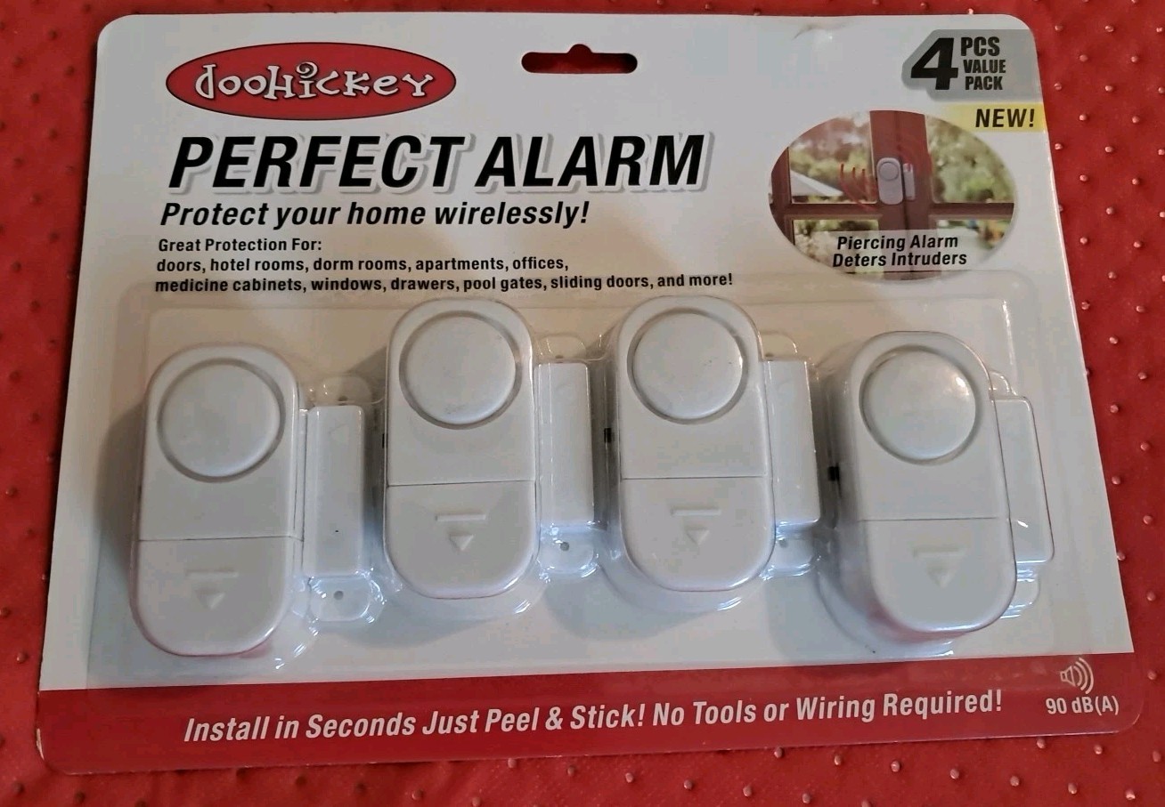 Perfect Security Alarm for Home Doors & Windows 4 pcs -90 dB- Item Brand NEW