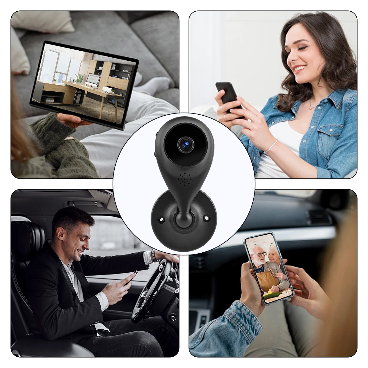 1080P Wireless WiFi Camera Home Security Night Vision Cam Indoor & Outdoor 32GB