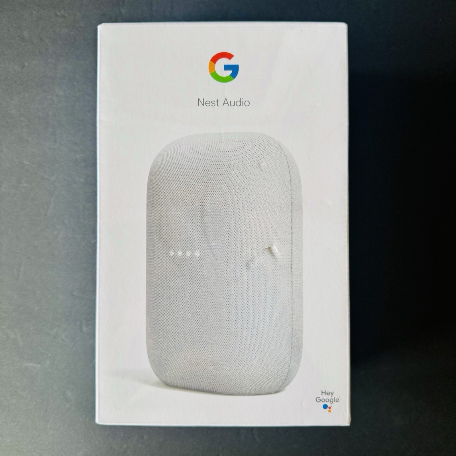 NEW Google Nest Audio Smart Stereo Speaker Voice Assistant Chalk Gray – SEALED!!