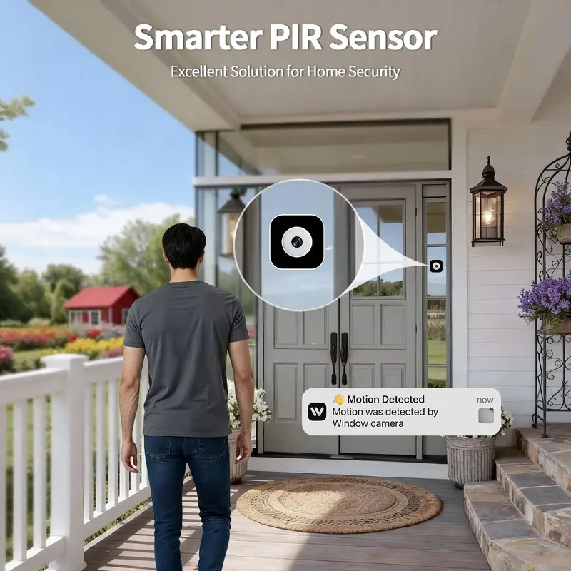 1080P HD Indoor Window Camera Night Vision Motion Alert App Audio No Monthly Fee