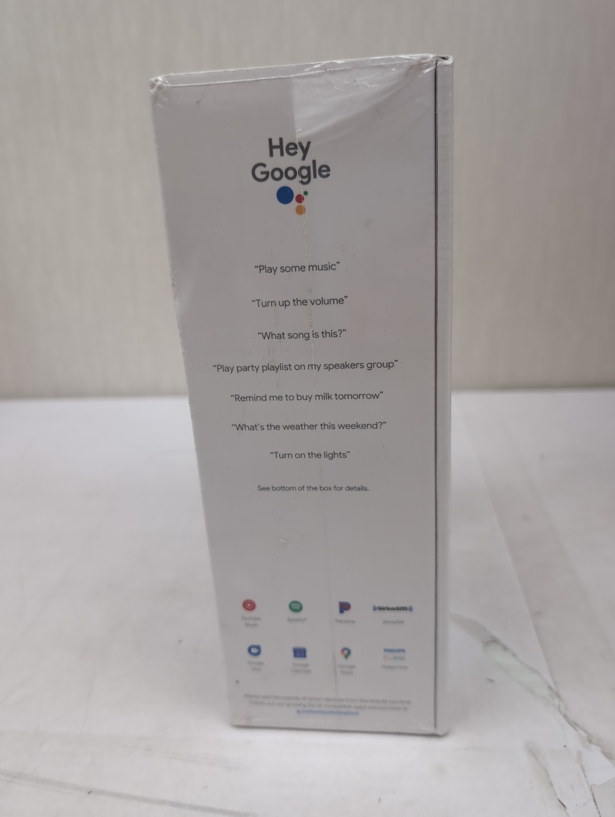 Google Nest Audio Smart Stereo Speaker Voice Assistant Chalk Gray AM12