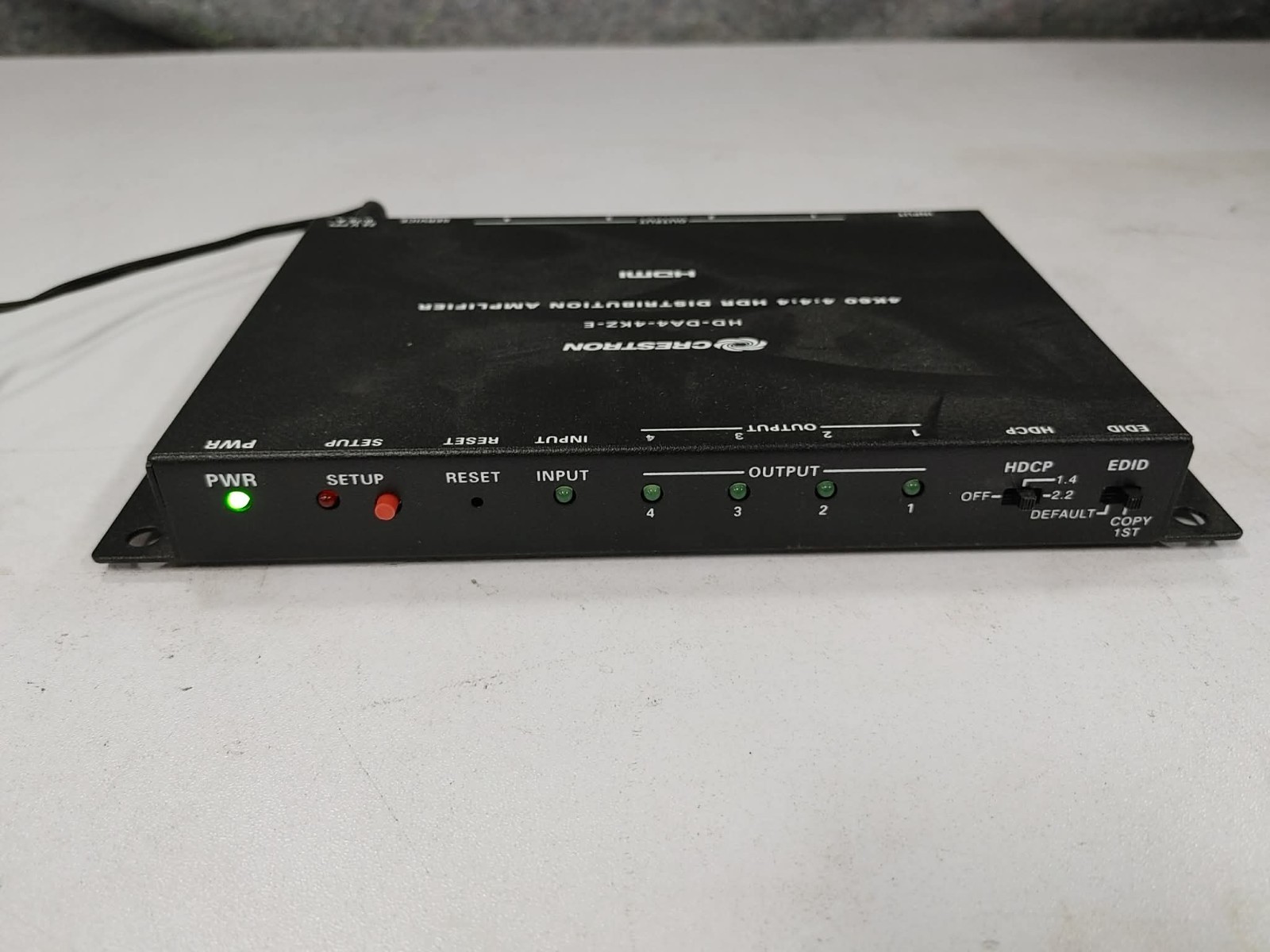 Crestron HD-DA4-4KZ-E 4K60 4:4:4 HDR Distribution Amplifier