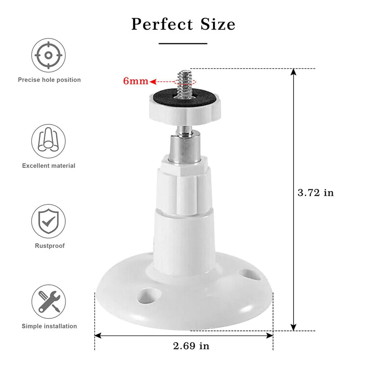 4 Wall Mount Mounting Bracket For Ring Stick Up Cam Arlo Wyze Security Camera