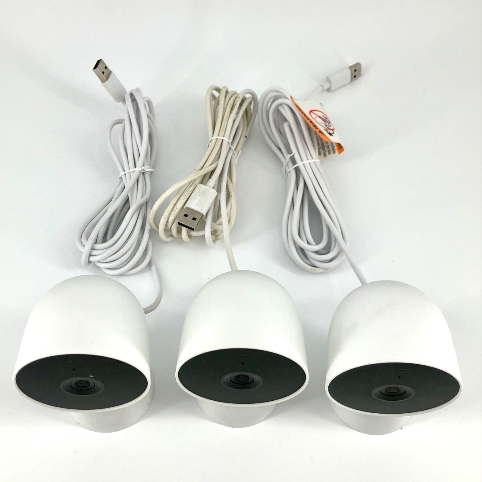 3-PACK ISSUE Google Nest Security Cam Indoor 1080p Wired 2nd Generation GJQ9T