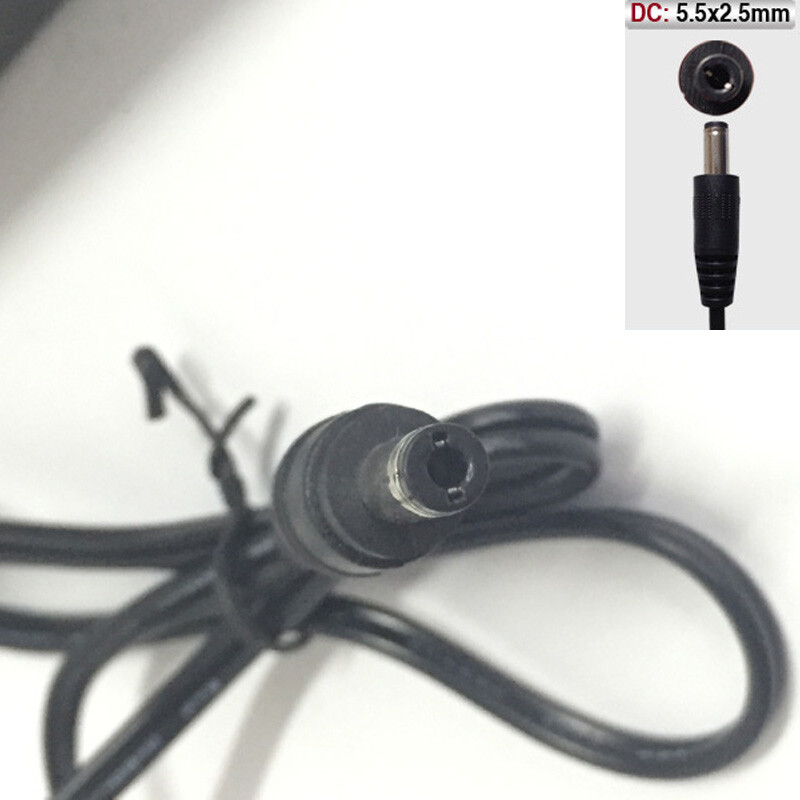 AC to DC 12V 2A switching power supply adapter US plug camera LED with Two Cable