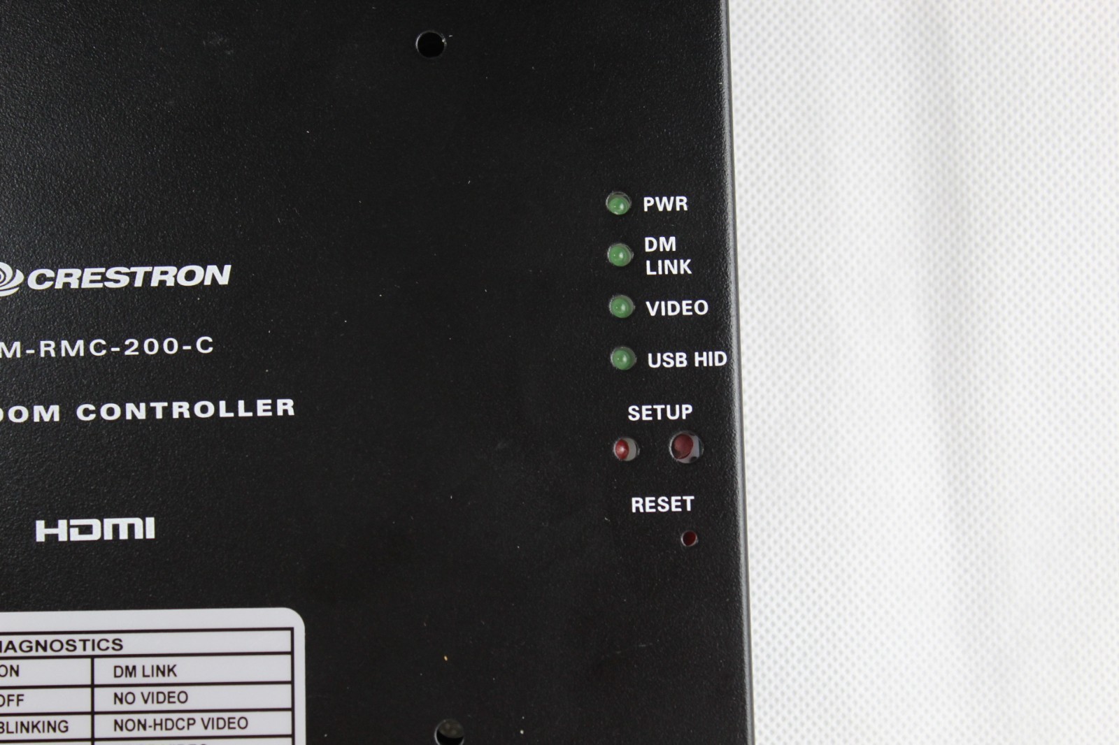Crestron DM-RMC-200-C DigitalMedia 8G+ Receiver & DM Room Controller 200 – Used.