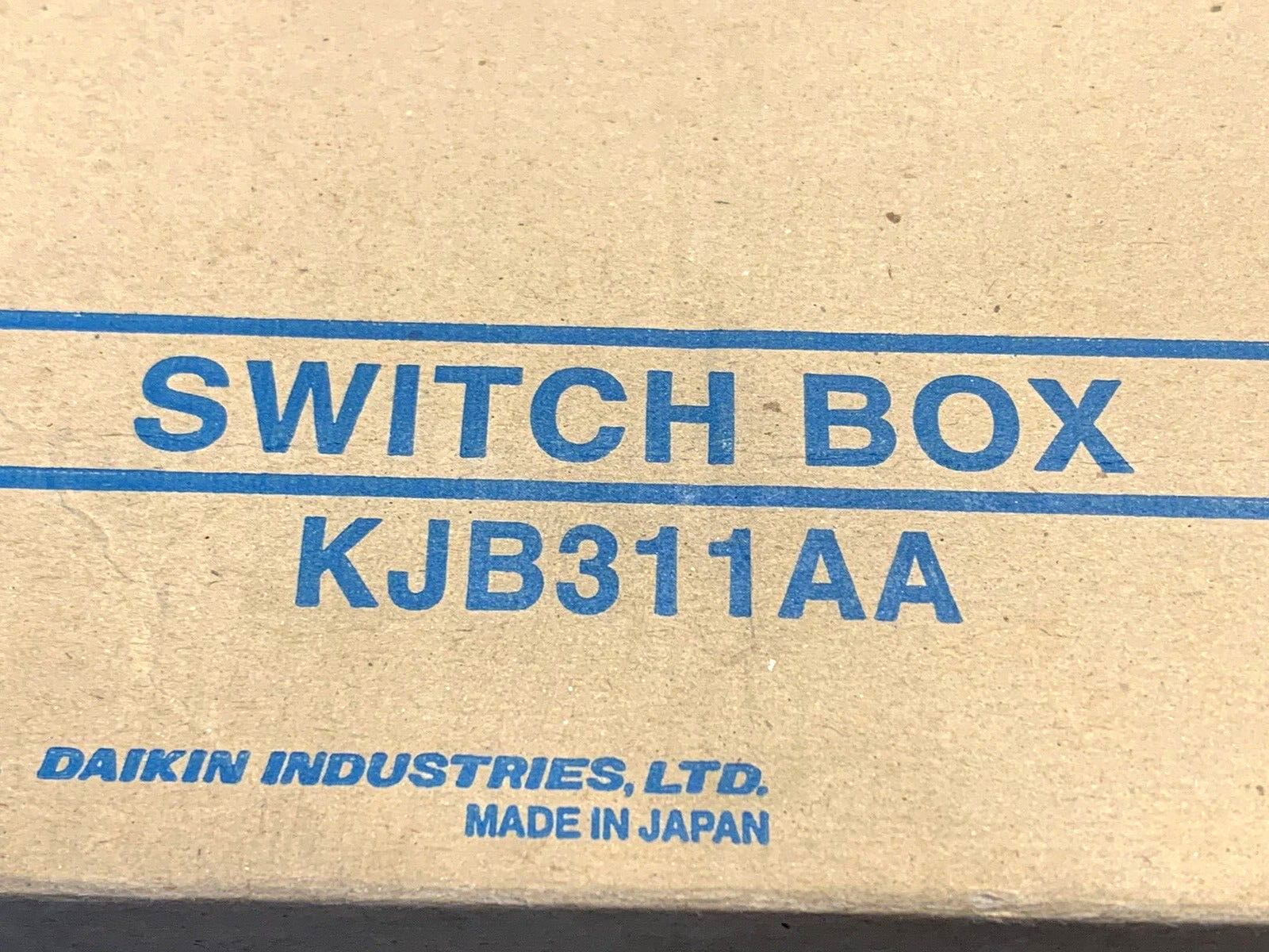 NEW DAIKIN SWITCH BOX # KJB311AA – FOR REMOTE CONTROLLER HOUSING (JAPAN)