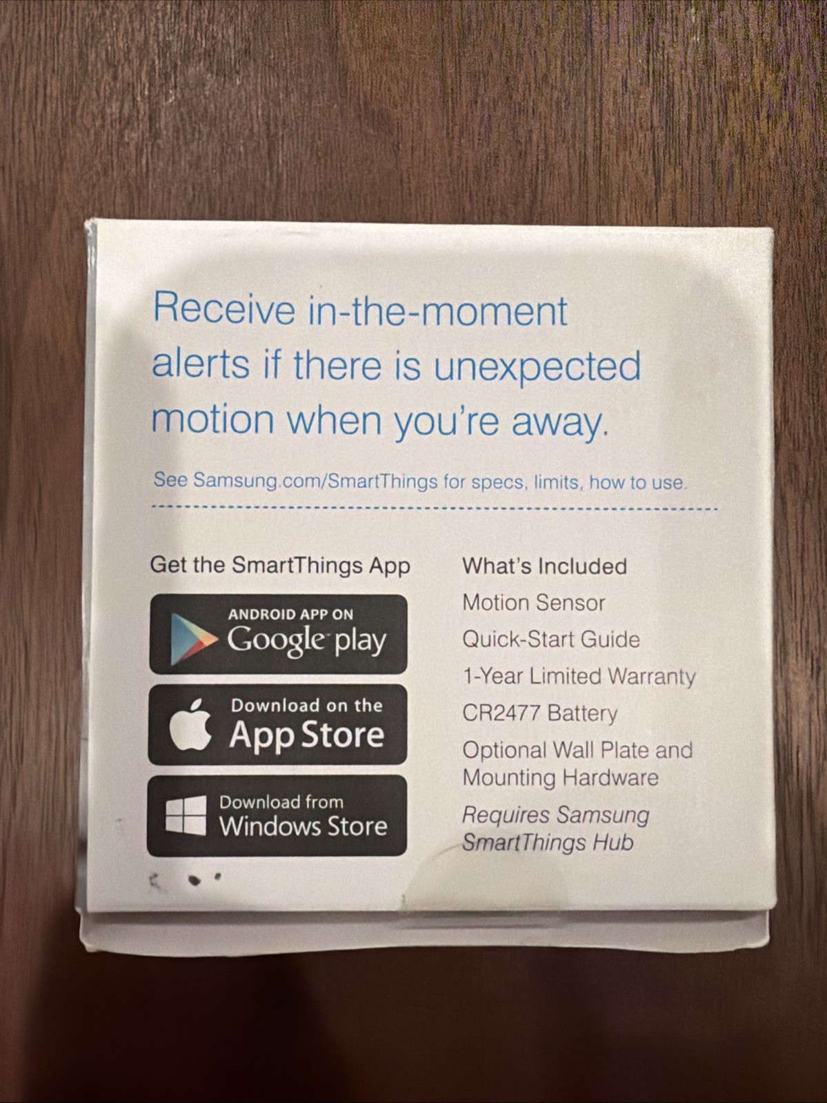 Samsung SmartThings Motion Sensor – White – New in Box