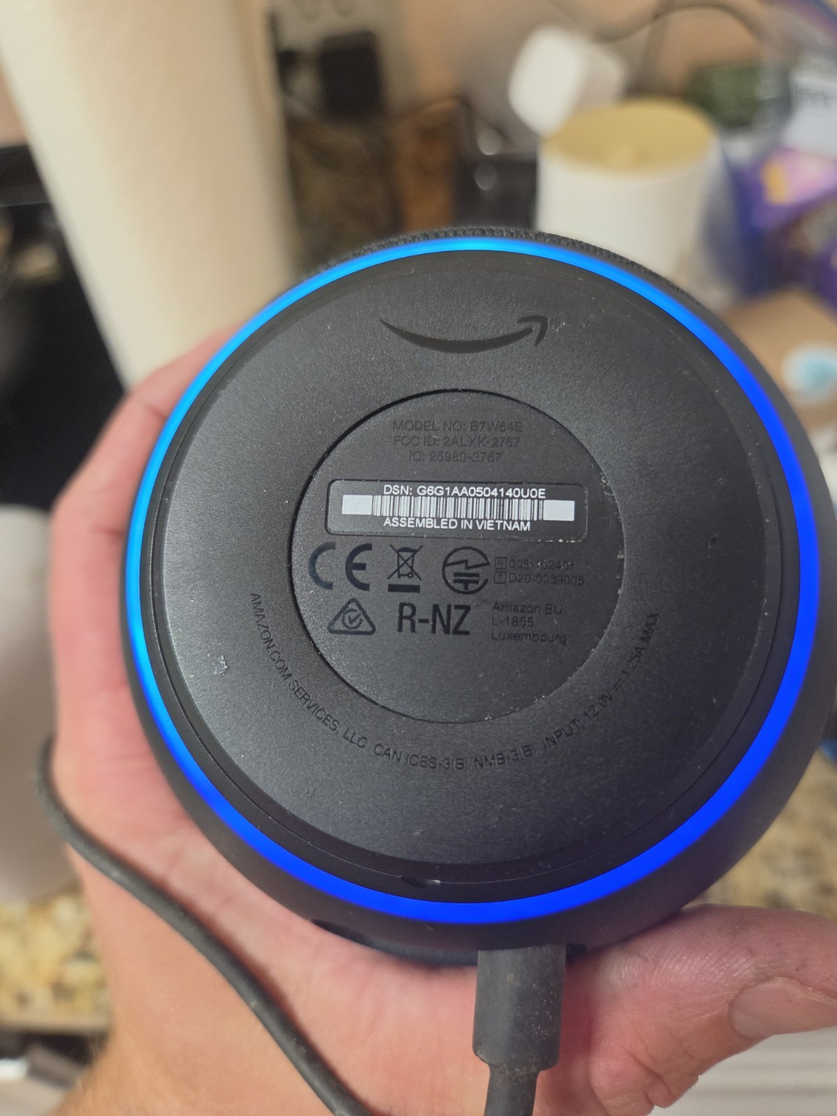Amazon Echo Dot Alexa Wi-Fi/Bluetooth Smart Speaker AUX Black B7W64E