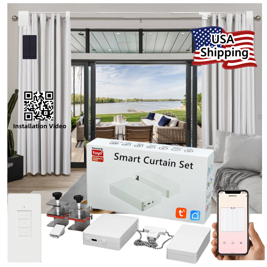 Smart Wi-Fi Curtain Opener Motor Robot Remote Control Tuya Smart Life Alexa