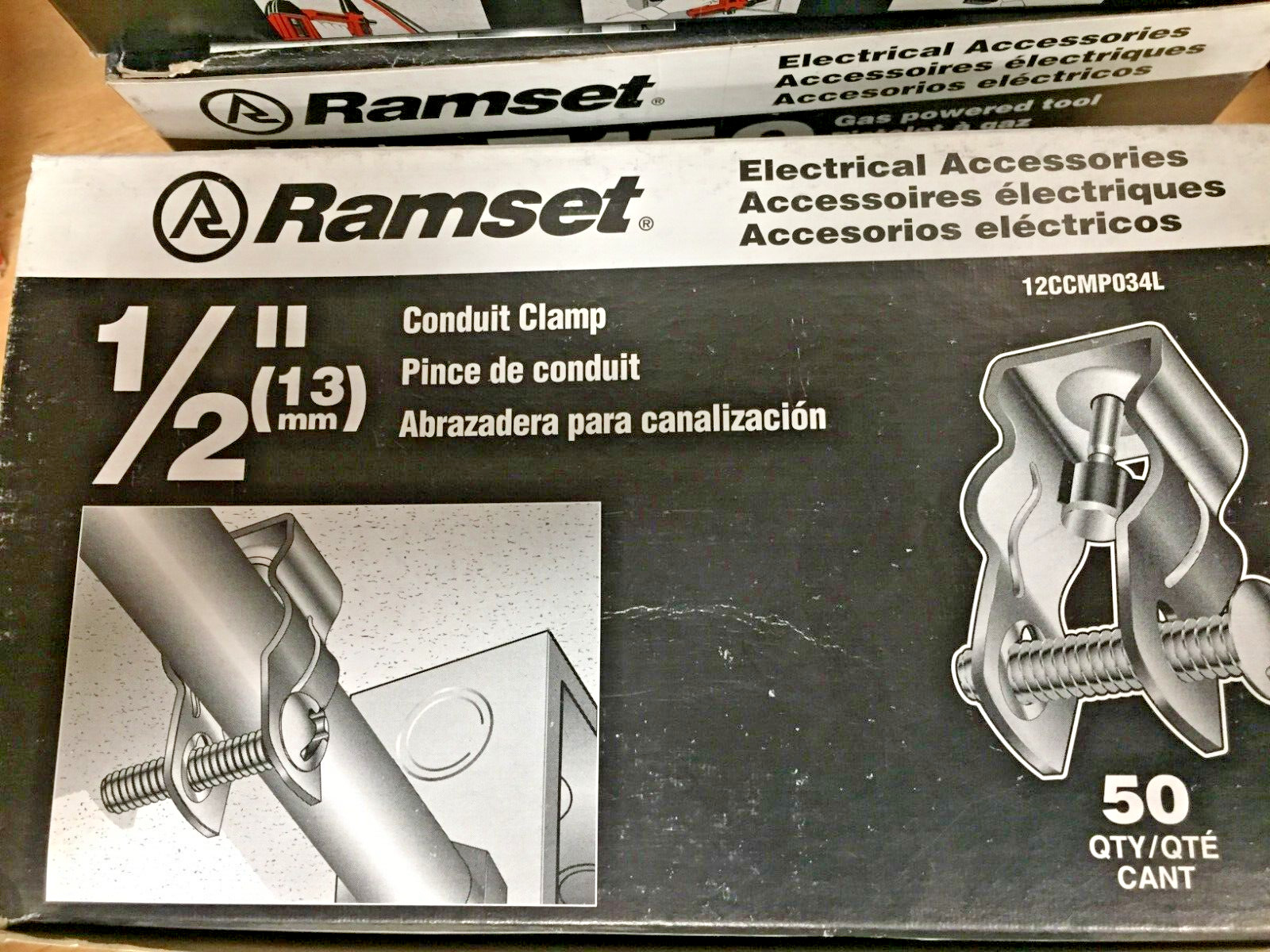 RAMSET – 12CCMP034L (100ct) 1/2″ (13 mm) Conduit Hangar