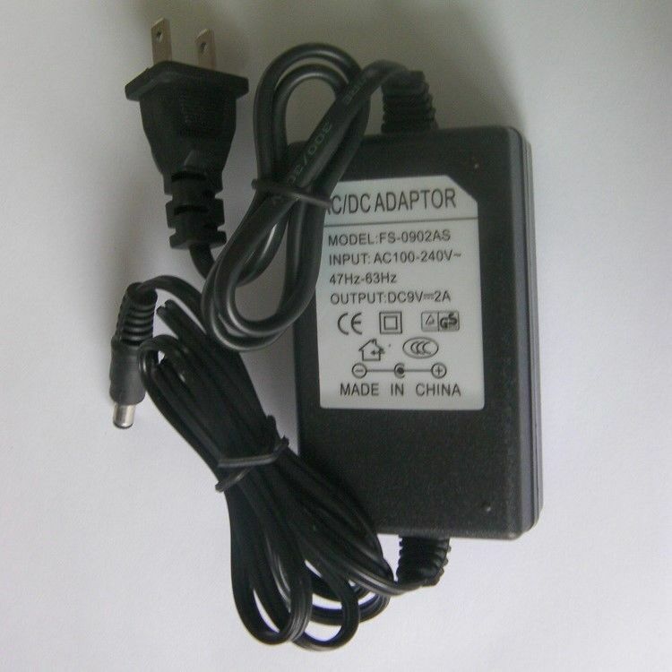 AC Adapter Power Supply to DC 9V 2000mA 2A 18W For Phone Radio Computer Charger