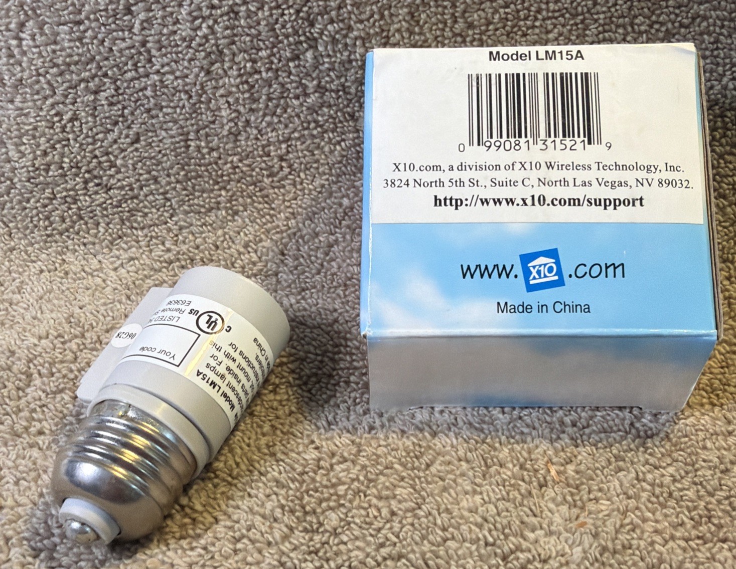 X-10 SocketRocket Screw-In Lamp Module – Model LM15A – X10 – New in Box